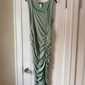 Green Ruched Dress
